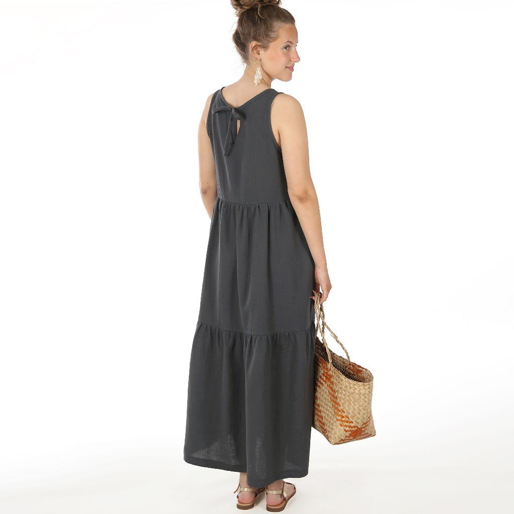 Papierschnittmuster Volantkleid Frau Claire XS-XXL